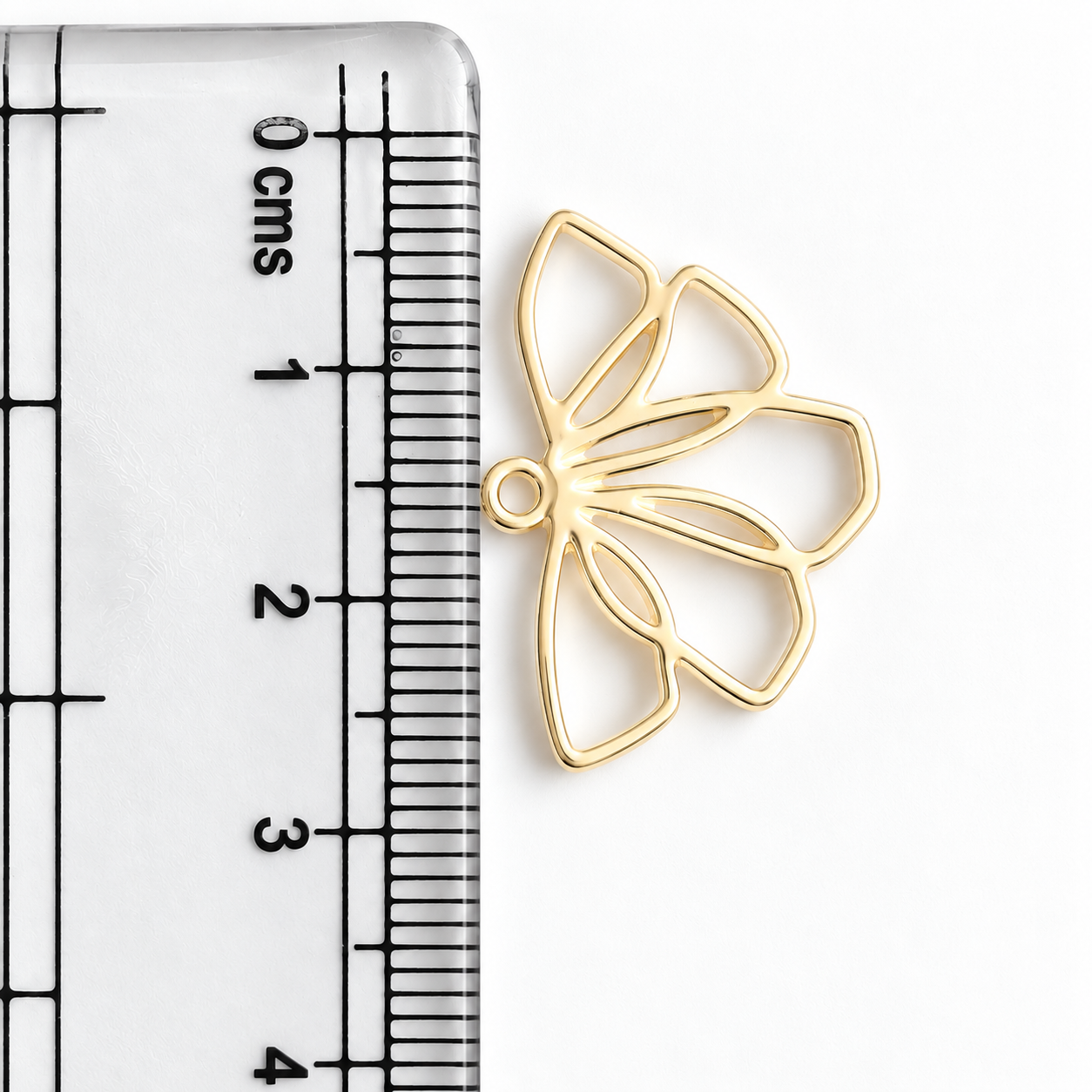 GPB10 Irregular Floral Bezel ( 1 pc ) 14k Gold