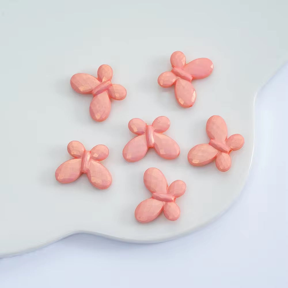 BBB 026 Butterfly luminous Acrylic bead ( 1 pc )