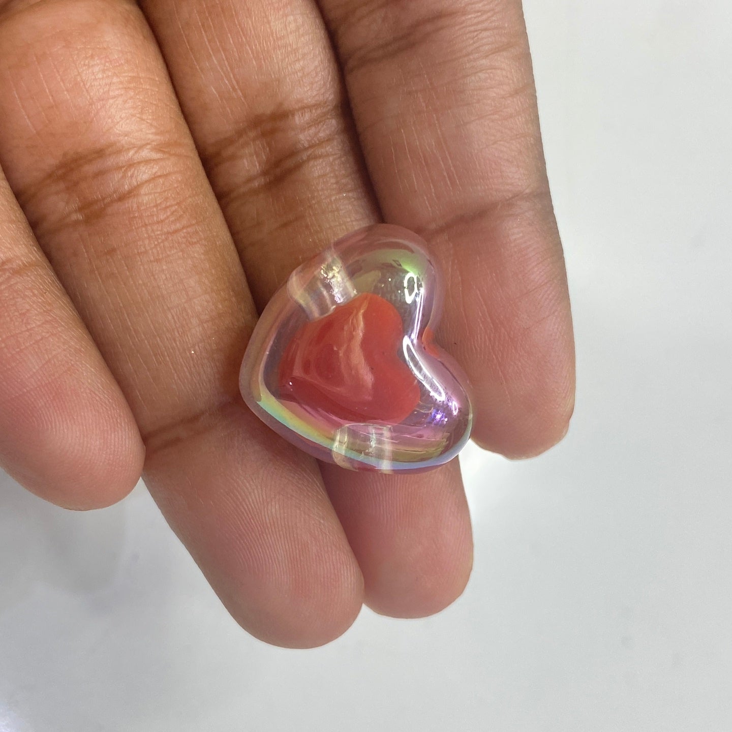 BBB 188 (H) red chunky heart (1PC)