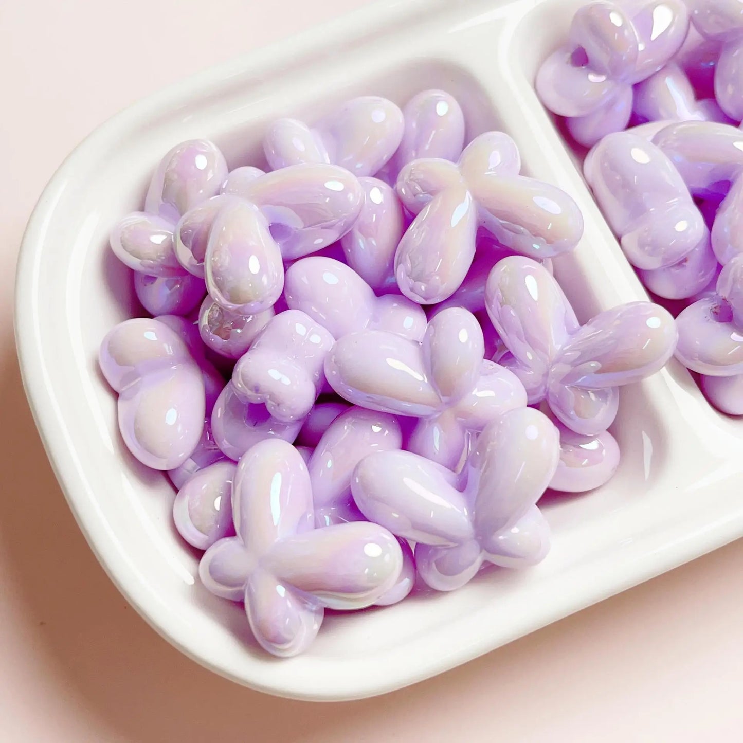 BBB 159 (D) Luminous Butterfly uv plated shiny irrediscent Acrylic bead ( 1 pc )