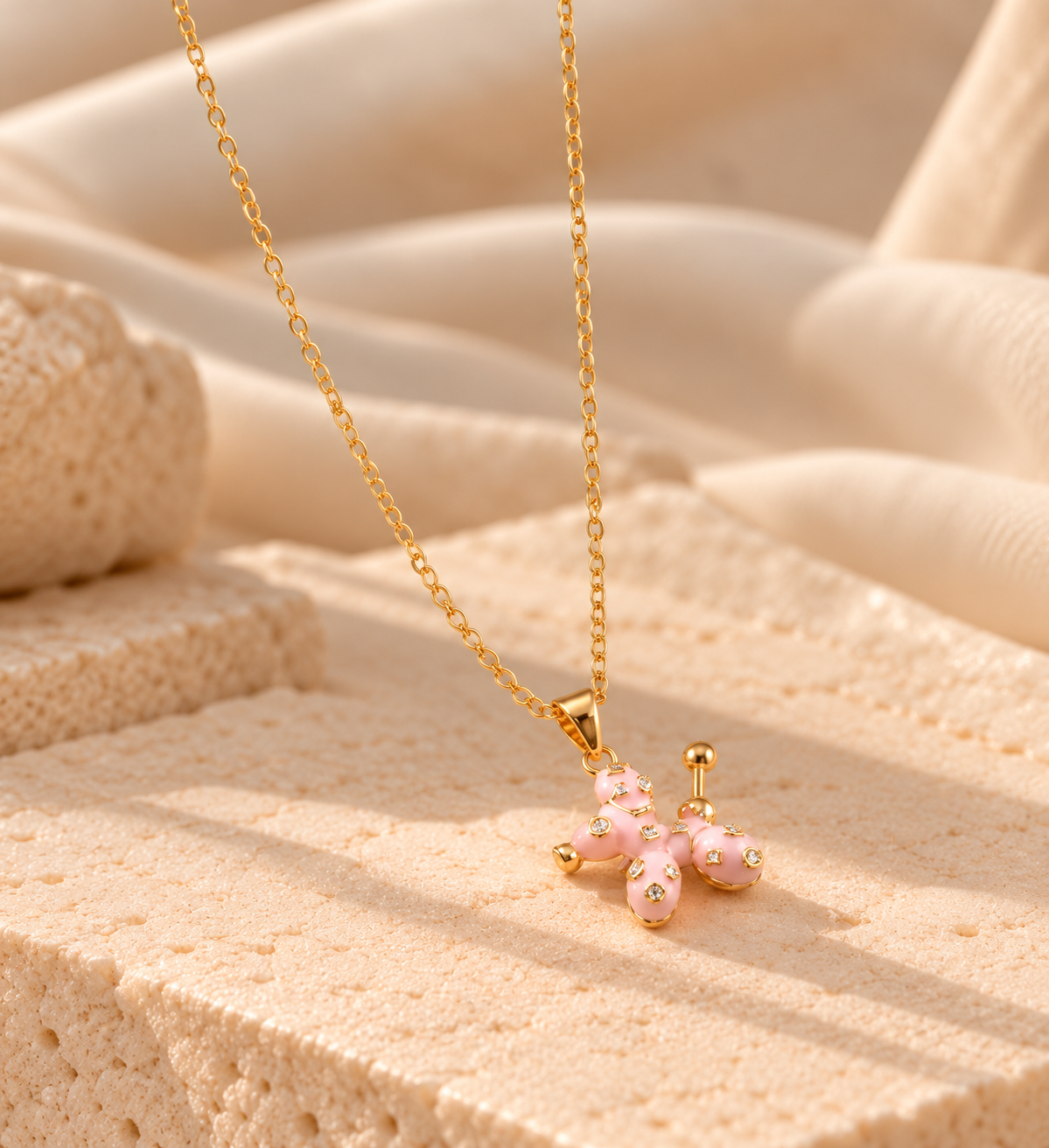 NSJ41F necklace - 18k gold PVD plated
