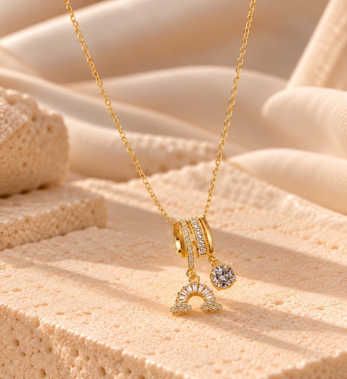 NSJ52B necklace - 18k gold PVD plated