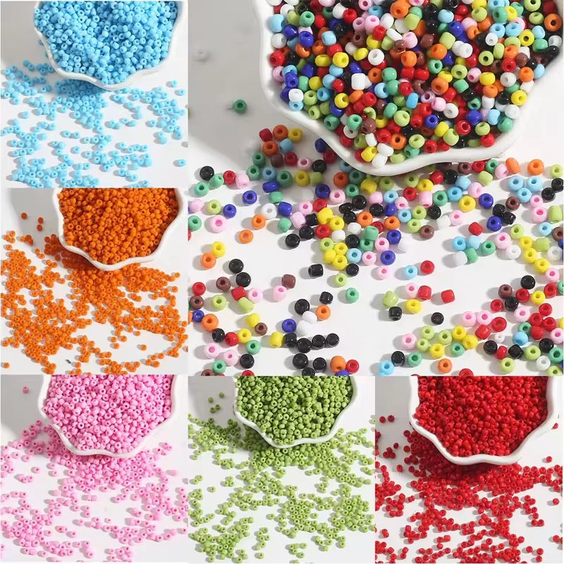 BBB 150 (k) Dark Green Tiny Solid Rice Czech Glass bead ( 1 gm - around 60 to 70 piece) High Quality ( 2 mm )