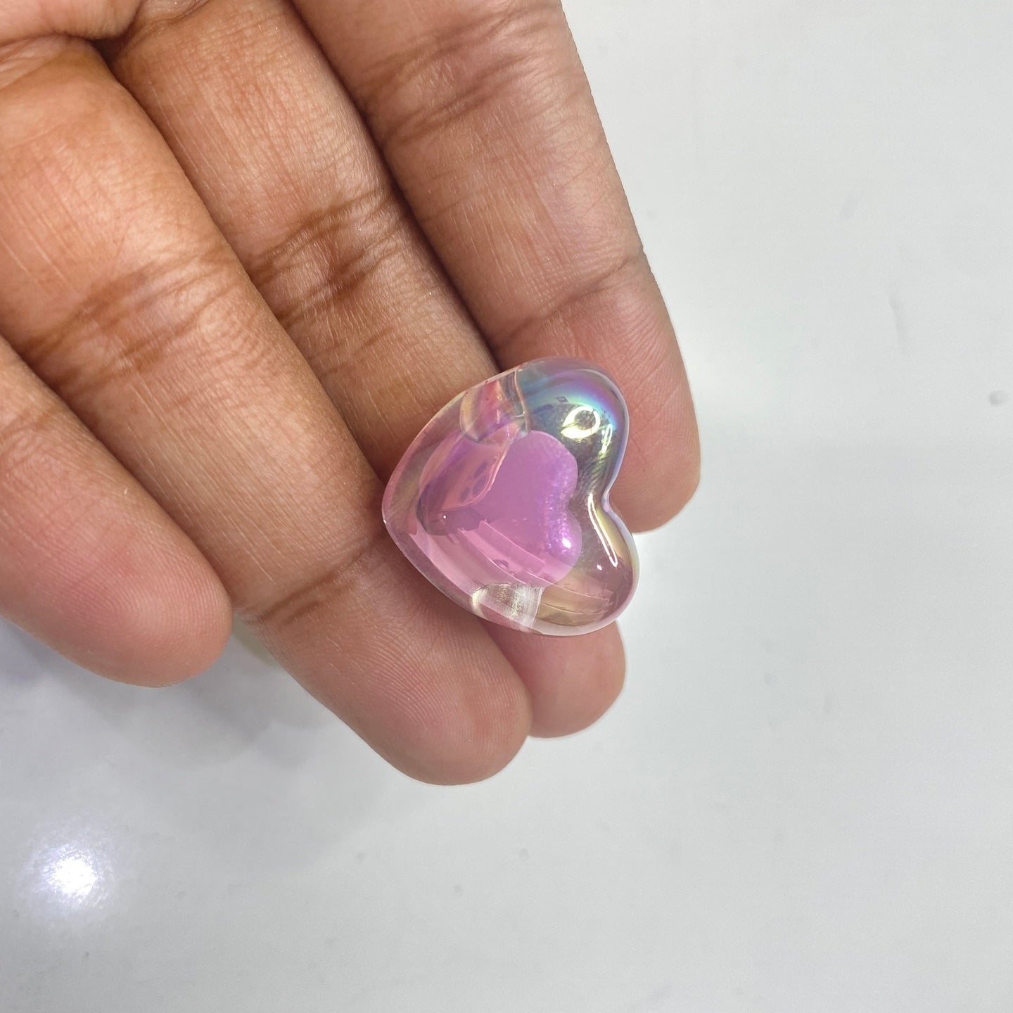 BBB 188 (A) pink chunky heart (1PC)