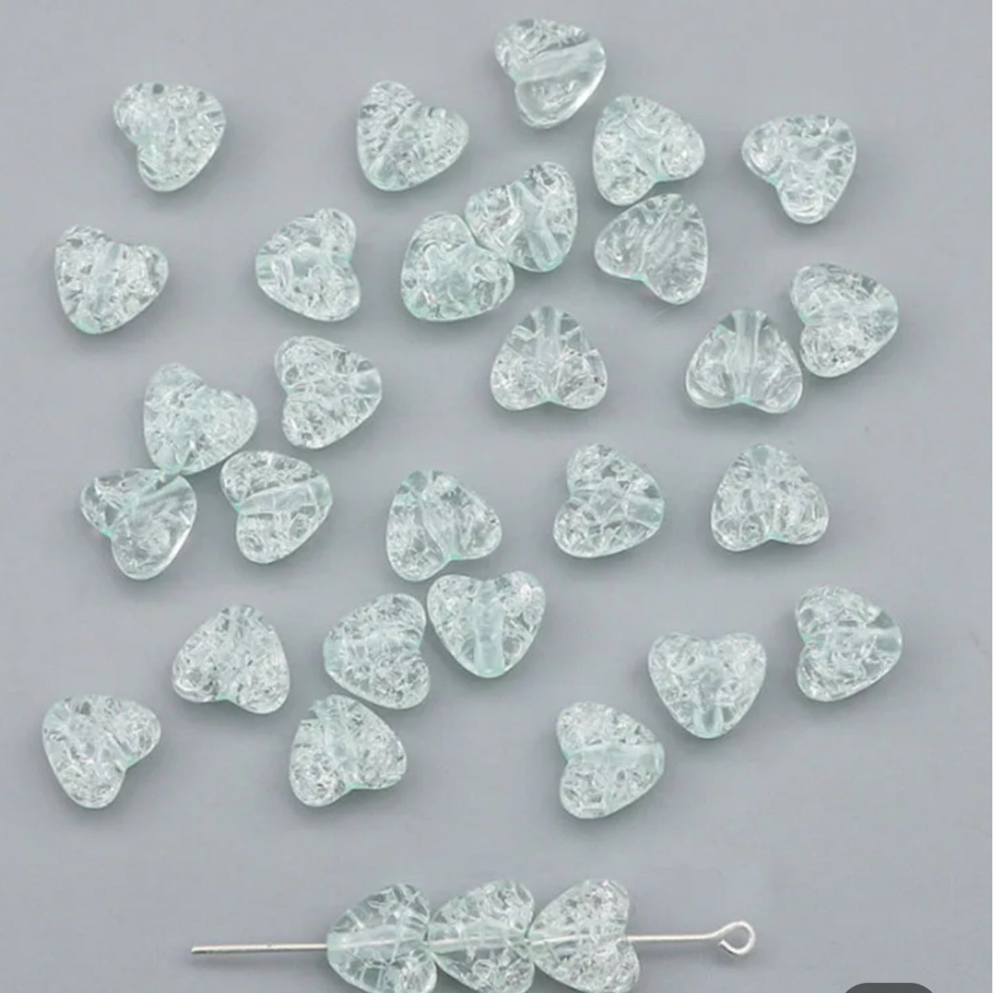 BBB 194 (A) Green perforated heart (1PC)