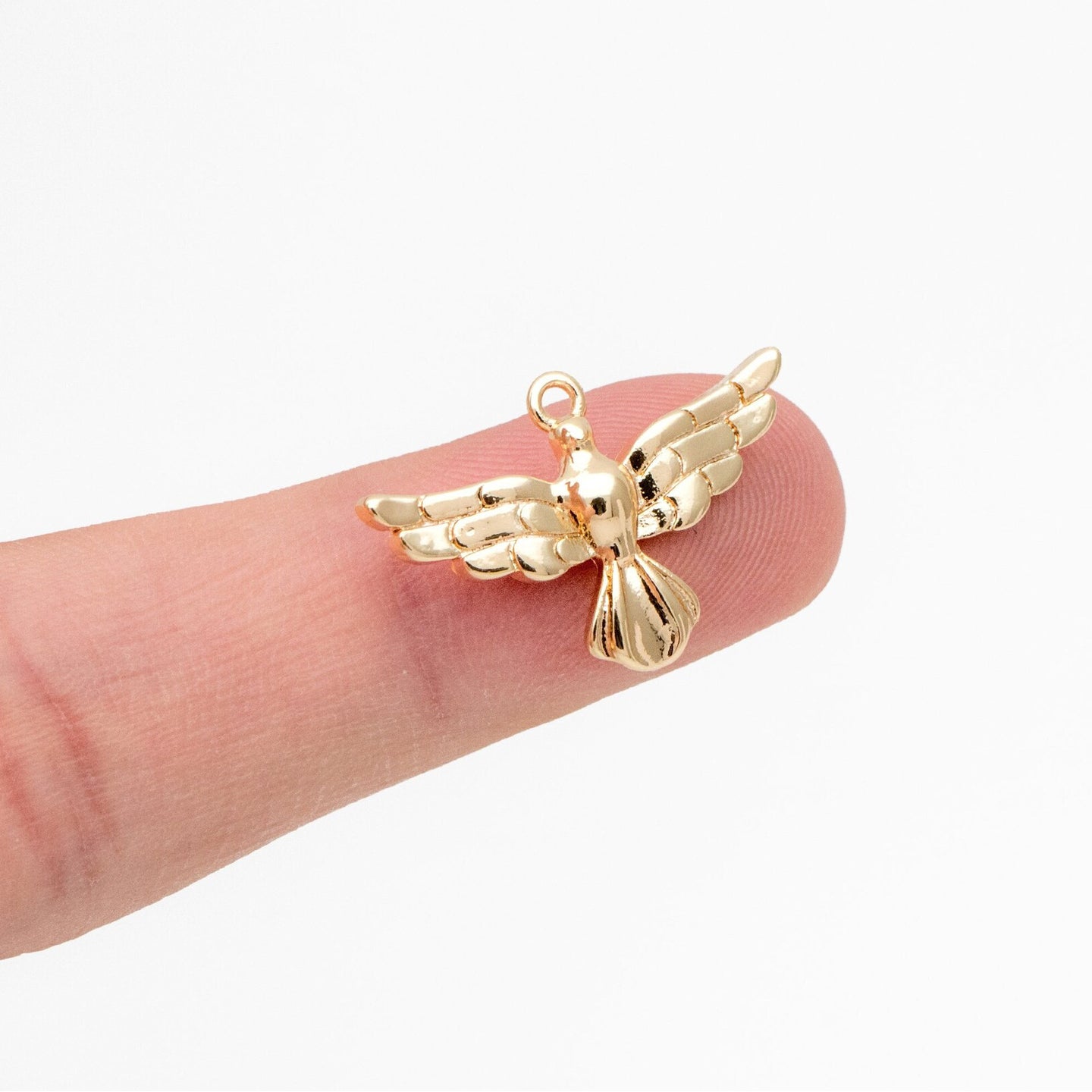 SS 504 eagle gold plated charm anti tarnish