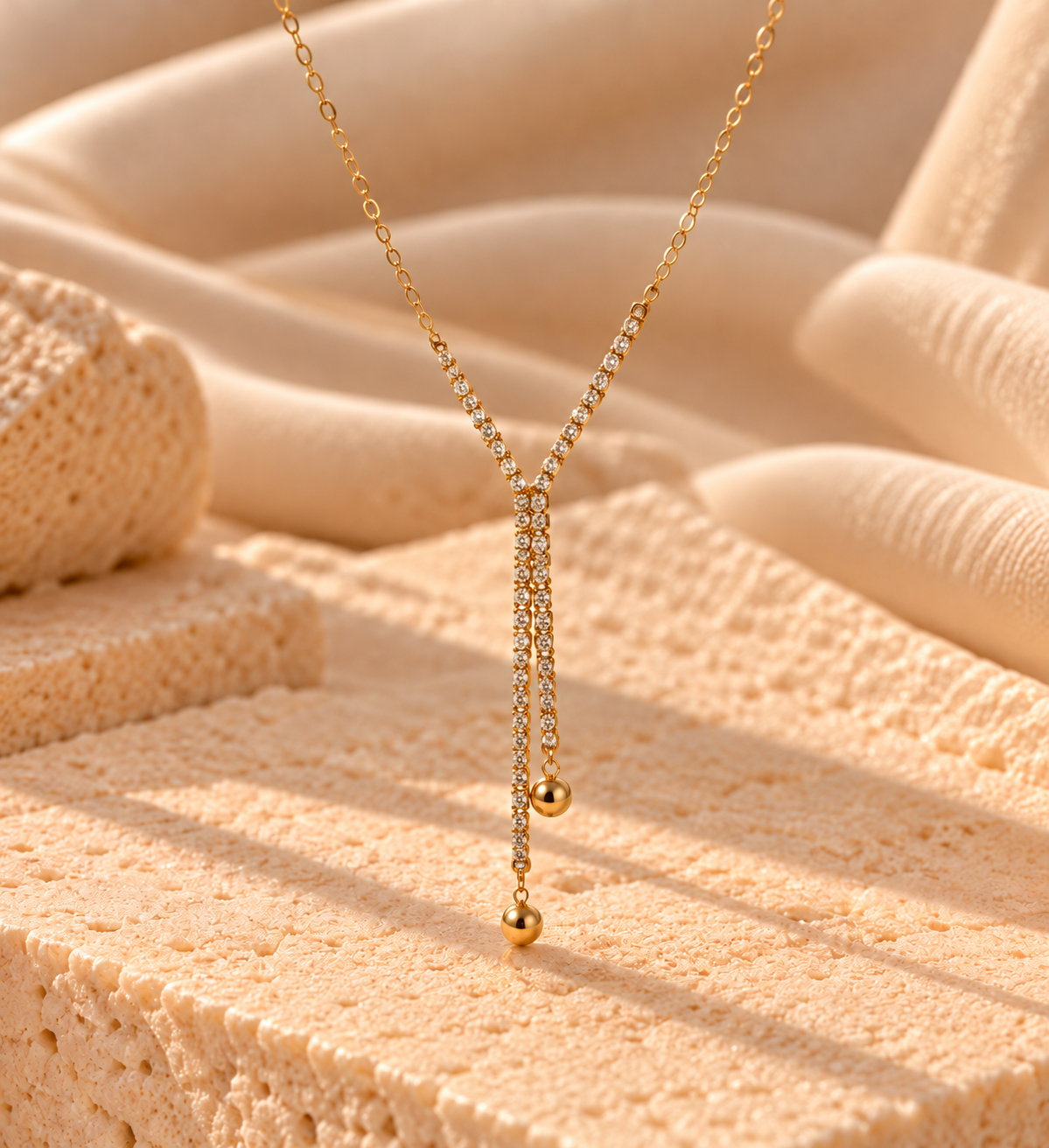 NSJ54B necklace - 18k gold PVD plated