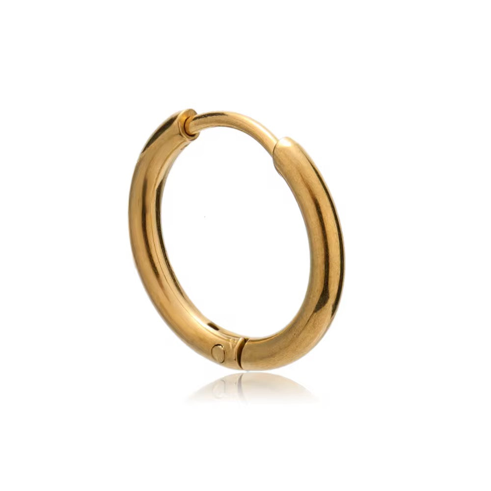 SS 2921 Dainty Hoop 18K Gold plated stainless steel ( 1 piece ) Anti tarnish