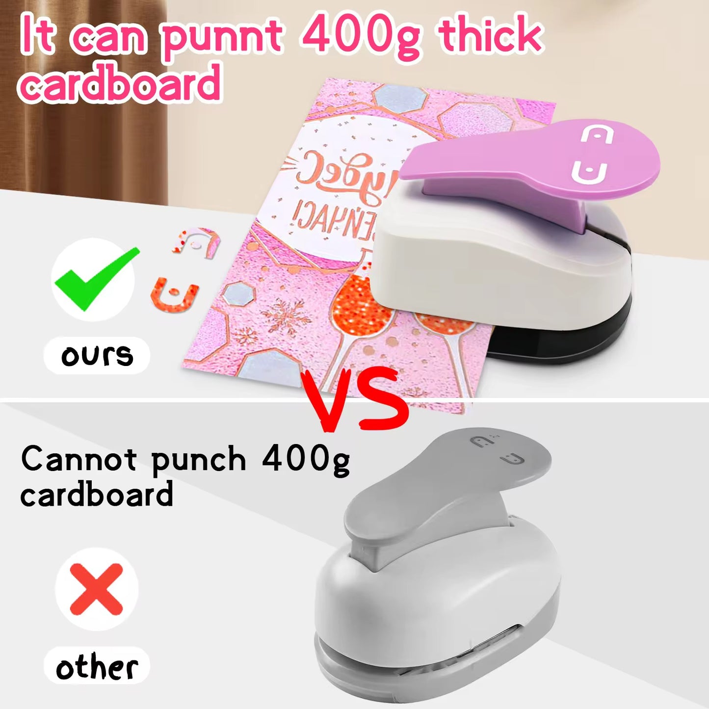 Earring hole embosser for Thicker card ( upto 400 gsm ) - punching card