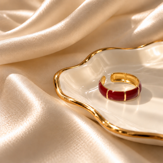 RSJ27E Ring 18k Gold PVD plated