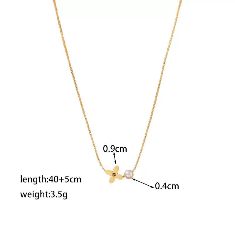 NSJ51F necklace - 18k gold PVD plated