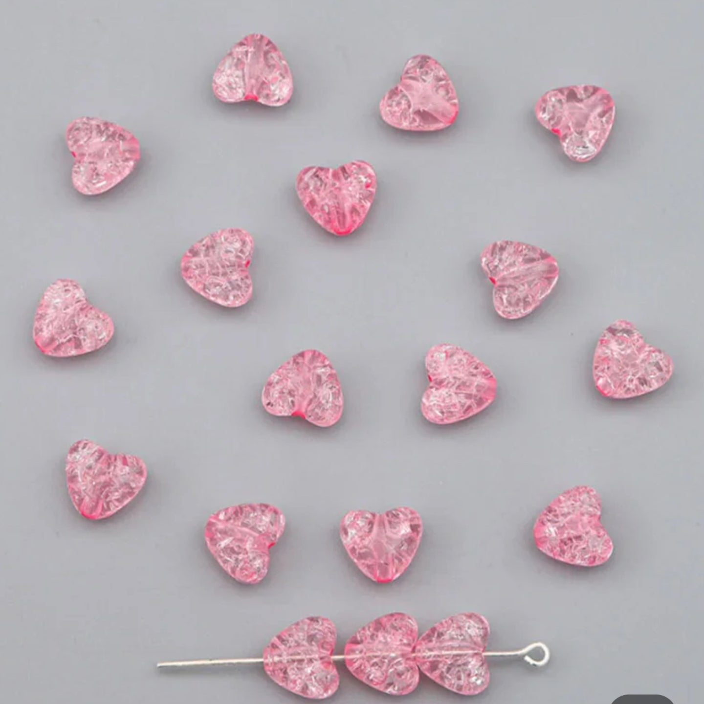 BBB 194 (F) Pink perforated star ( 1 pc )