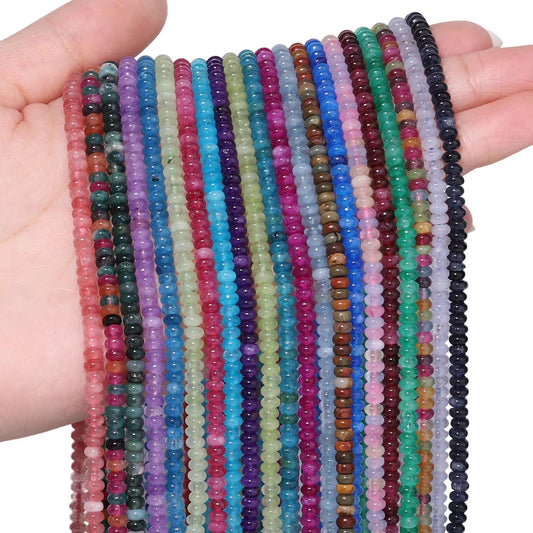 GB01 Abacus Shape bead - Natural Gemstone Bead ( 1 pc ) AAA Quality