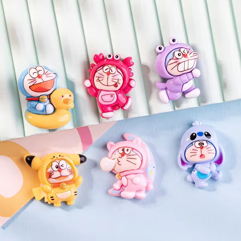 BBB 333 (a) Doraemon Cartoon Resin charm ( 1 pc ) with Hook