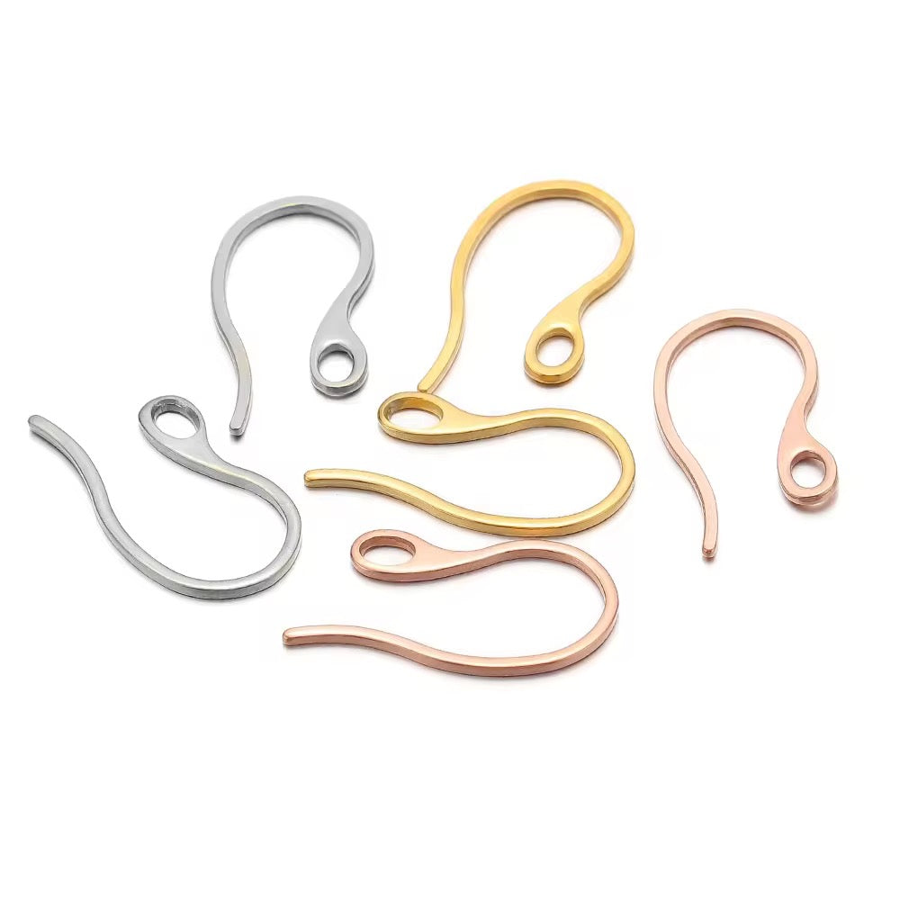 SS 2748 Thick Hooks Silver plated stainless steel( 2 pc ) anti tarnish