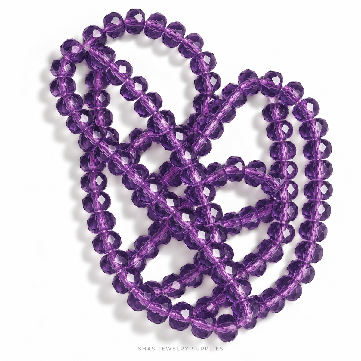 GB80C Deep Purple Wheel Crystal Beads ( 1 pc ) AAA Quality