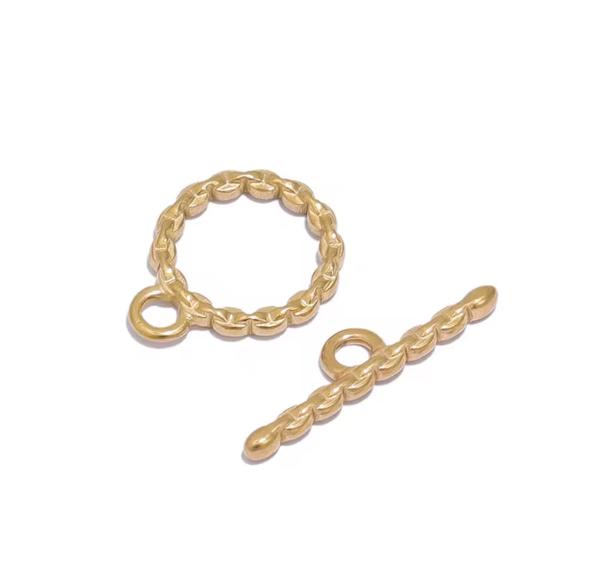 SS 3201 OT toggle clasp ( 1 pc ) 18k gold PVD plated