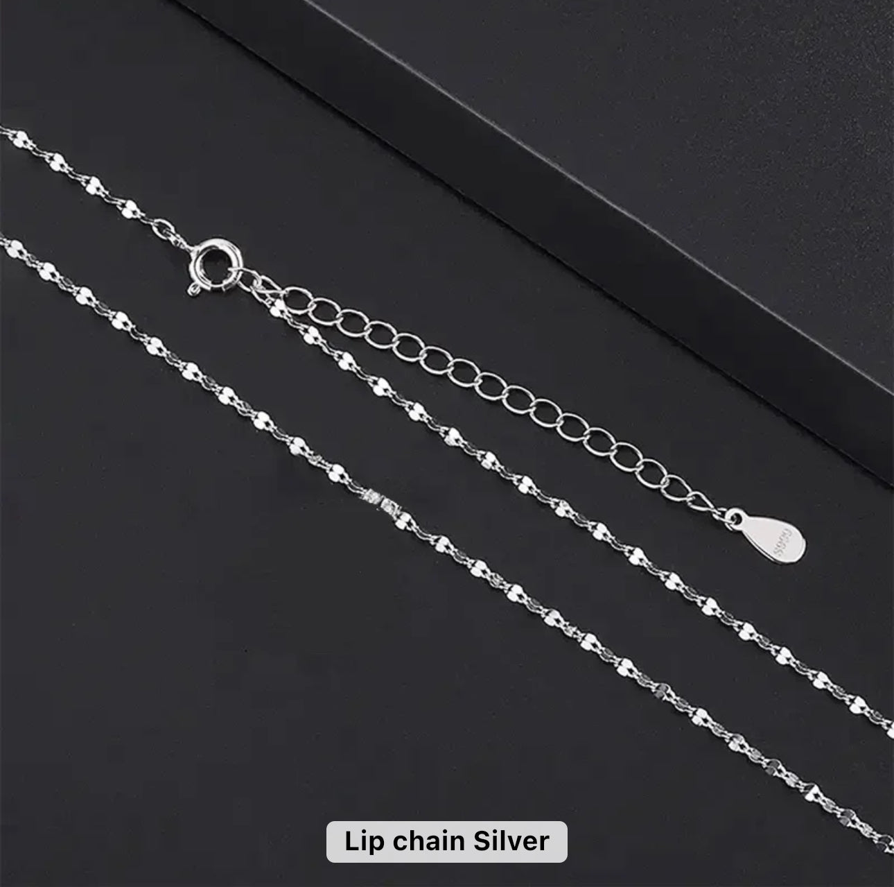 RC 01 Silver lip stainless steel ready chain ( 1 pc ) Anti tarnish