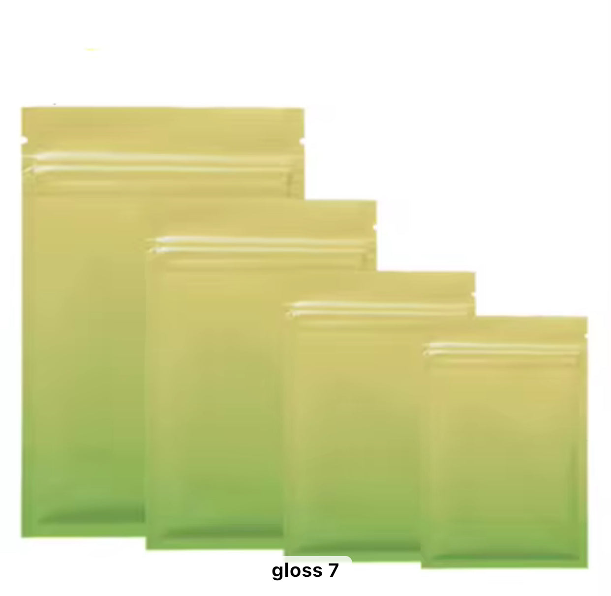 Glossy dual tone zip lock bag ( 1 pc )