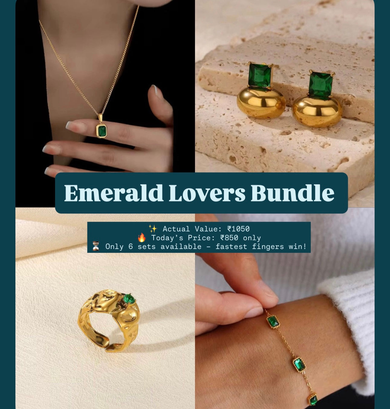 EMERALD LOVERS BUNDLE worth ₹1050