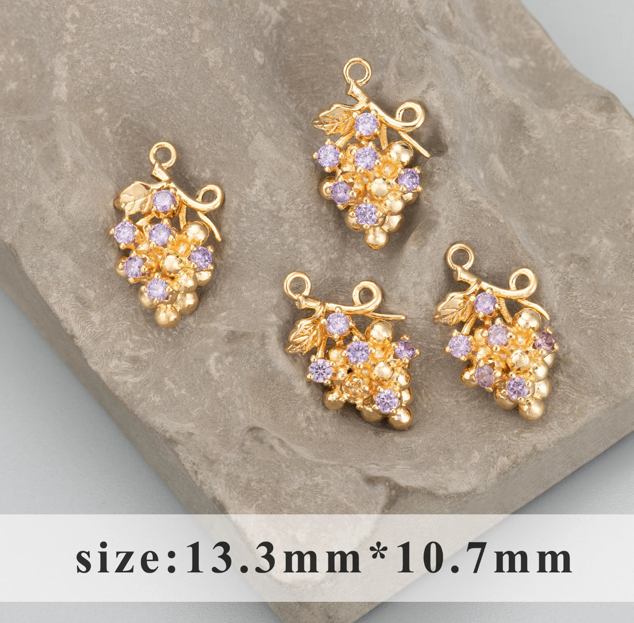 GP 1526 14k gold plated charm - per piece - anti tarnish