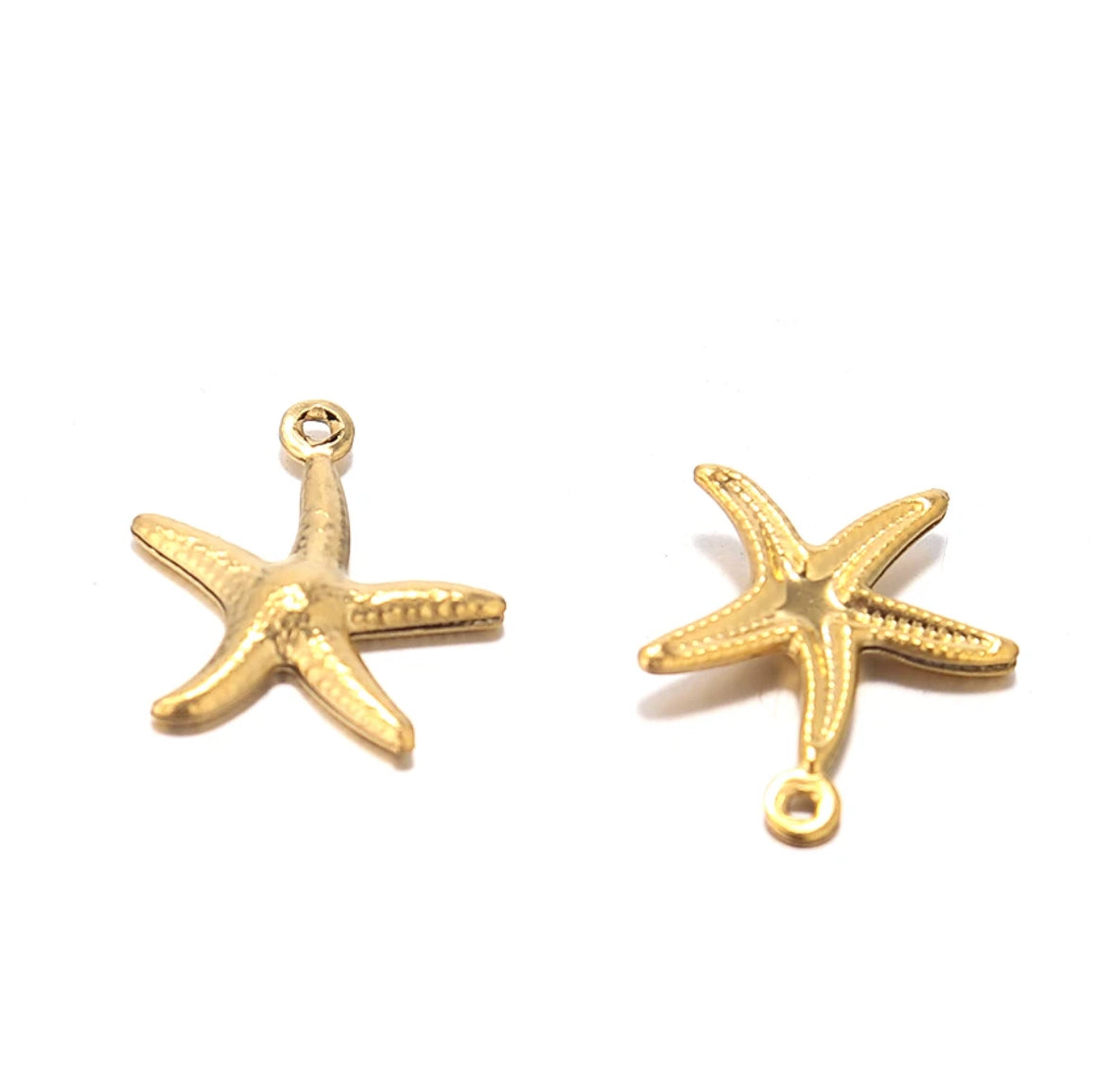 SS 1164 - Star fish charm 18k gold plated stainless steel ( 1 pc ) anti tarnish