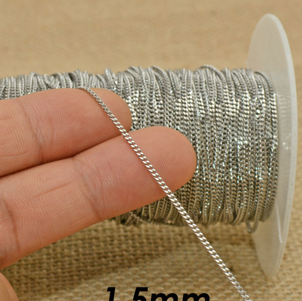 CN 97 Stainless steel curb chain - Anti tarnish