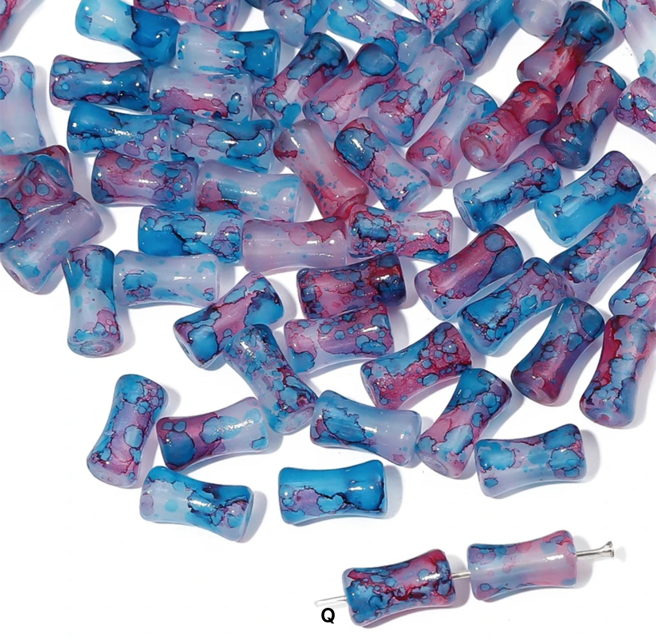 GB 1679 Bamboo glass bead ( 1 pc )