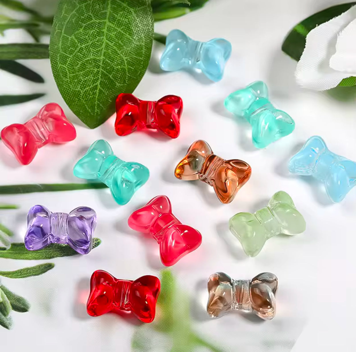 BGB 018 Bow glass lamp work bead ( 1 pc )