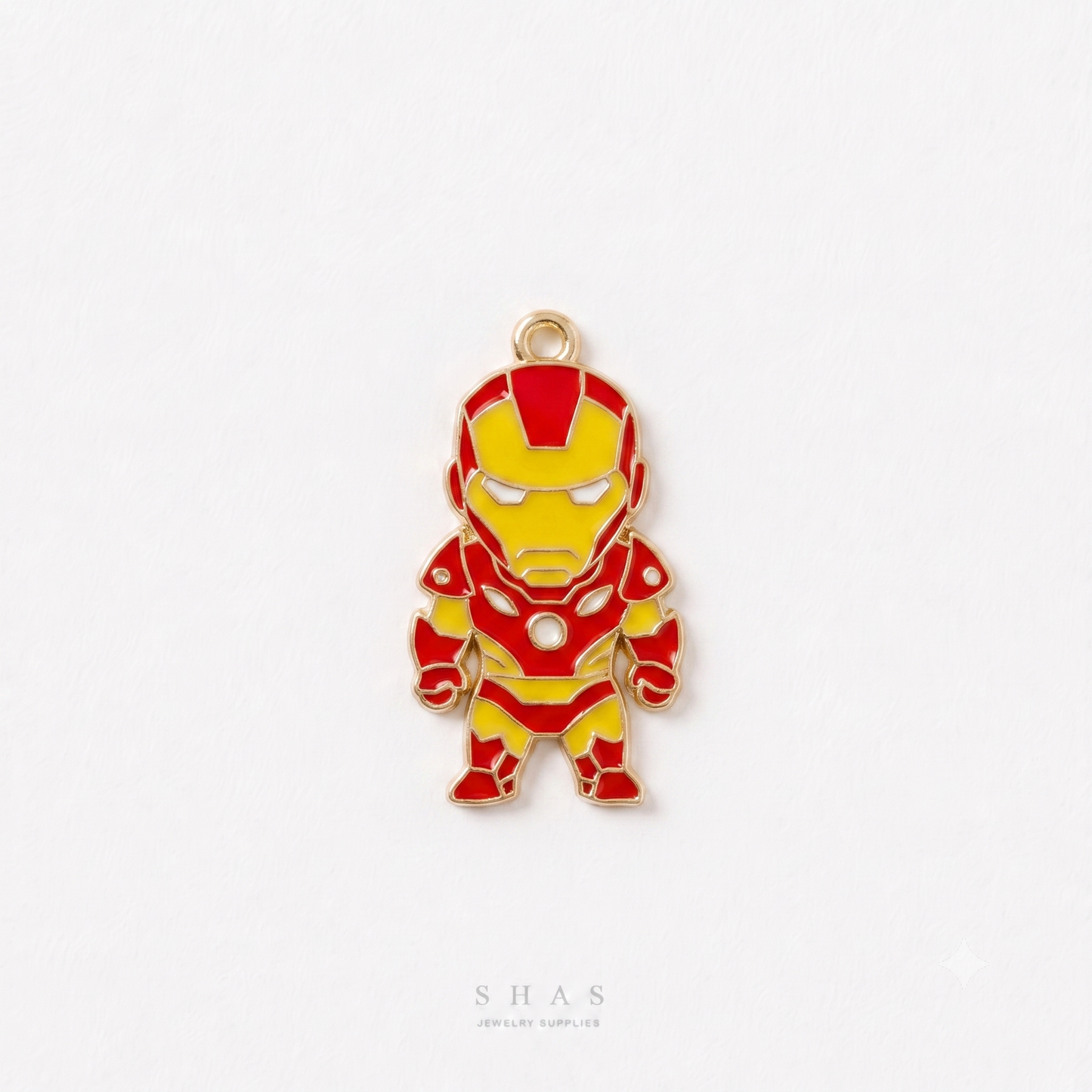 EC04P Iron Man Enamel Charm ( 1 pc ) High Quality Shine