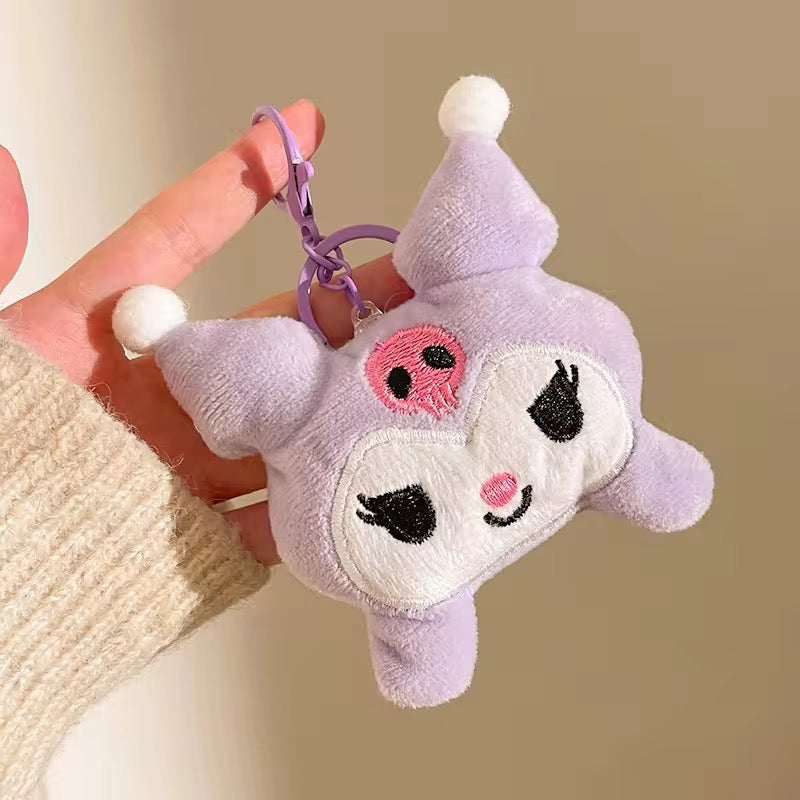 PK 133 Kuromi 3D Plush Toy Keychain ( 1 pc ) Imported Premium Quality