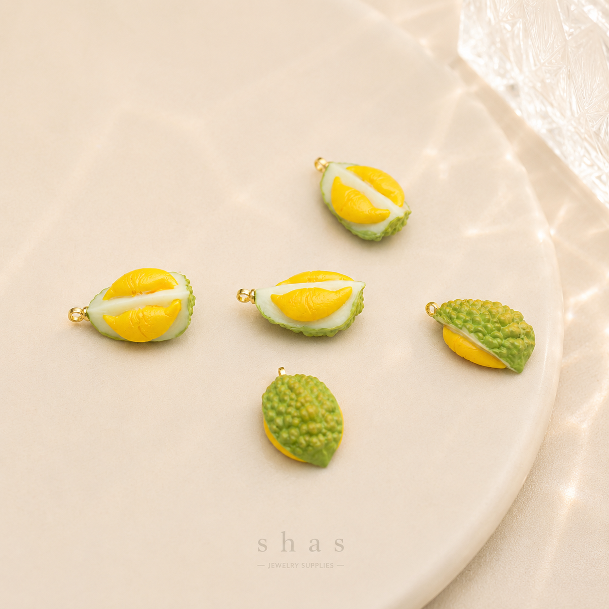 GPC15B Durian Fruit charm ( 1 pc ) Anti tarnish