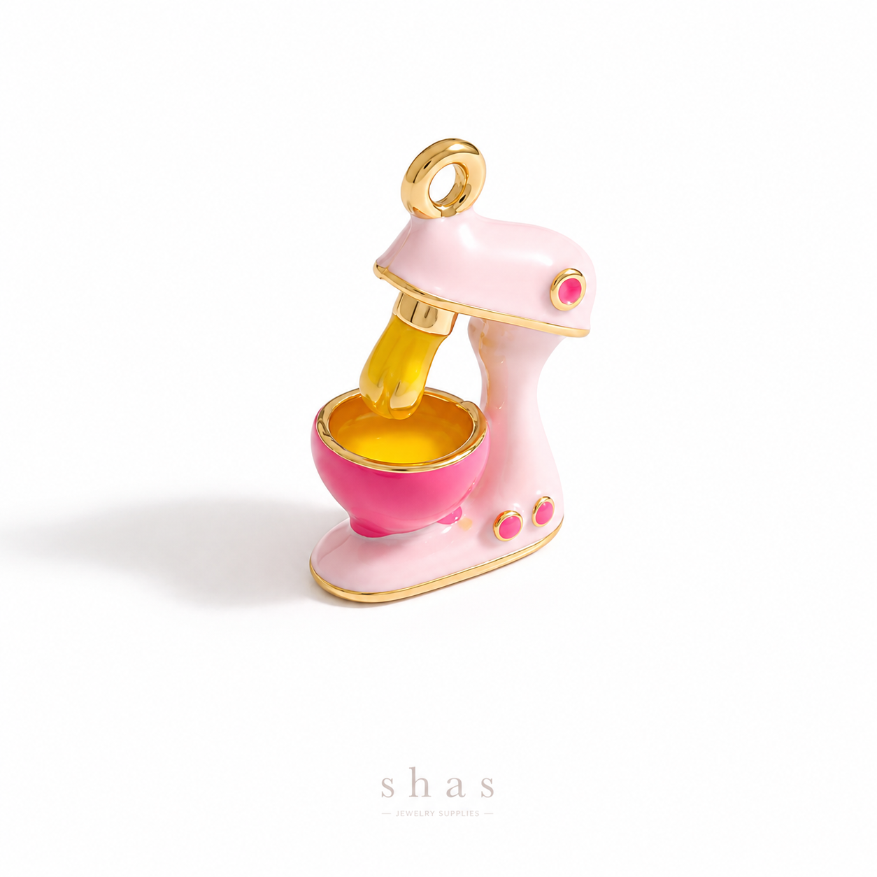 PC02G Mixer 3D Statement Charm - PVD plated ( 1 pc ) Premium Collectible | Anti tarnish