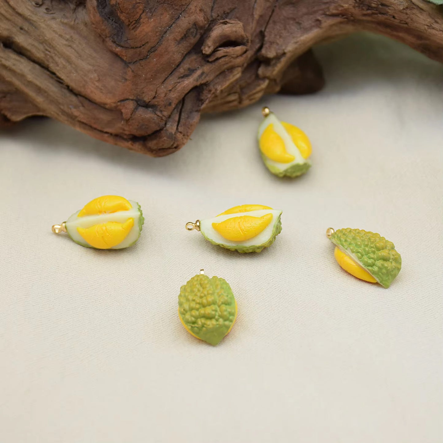 RC 730 Durian Fruit charm ( 1 pc ) Anti tarnish