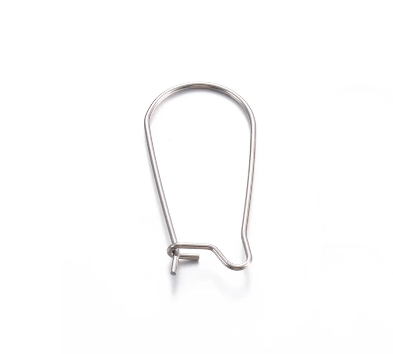 SS 1308 - kidney hooks - steel plated stainless steel - per pair - anti tarnish