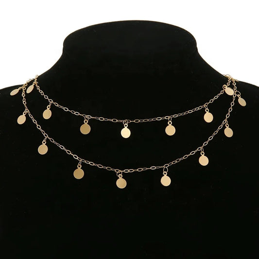 CN 245 6mm round drop gold Stainless steel chain - per feet - Anti tarnish