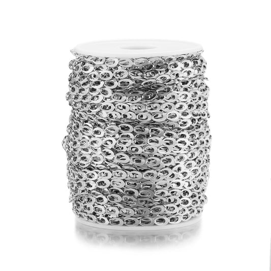 CN 247 Double layered waterdrop  Stainless steel chain - per feet - Anti tarnish