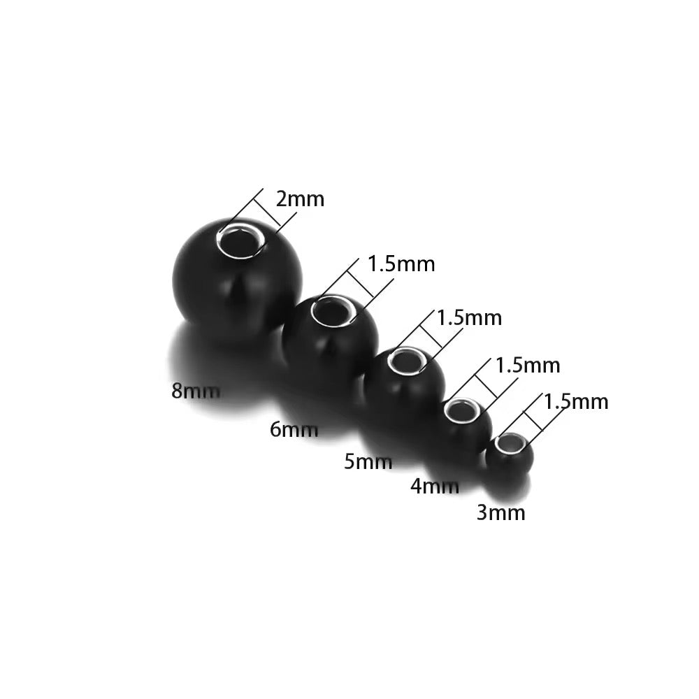 SS 2775 Spacer bead Black gold plated Stainless steel ( 1 pc ) Anti tarnish