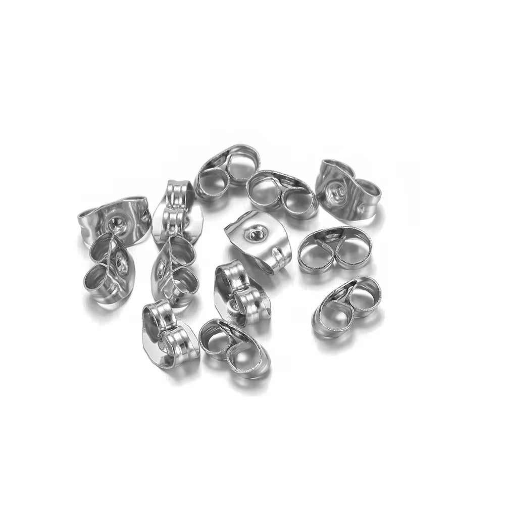 SS 2763 Ear stud Push Back ( 1 pc ) PVD plated