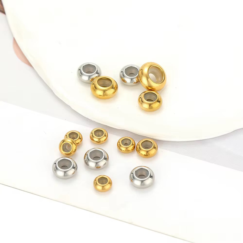 SS 3253 Rubber Bead Stopper ( 1 pc ) 18k Gold PVD