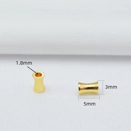 SS 2794 Tube Spacer bead 18k gold plated ( 1 pc ) Anti tarnish
