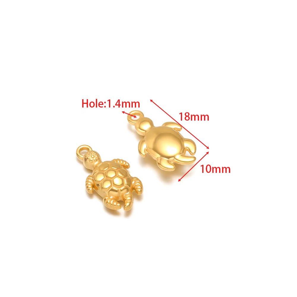 SC20C Turtle charm ( 1 pc ) 18k Gold PVD