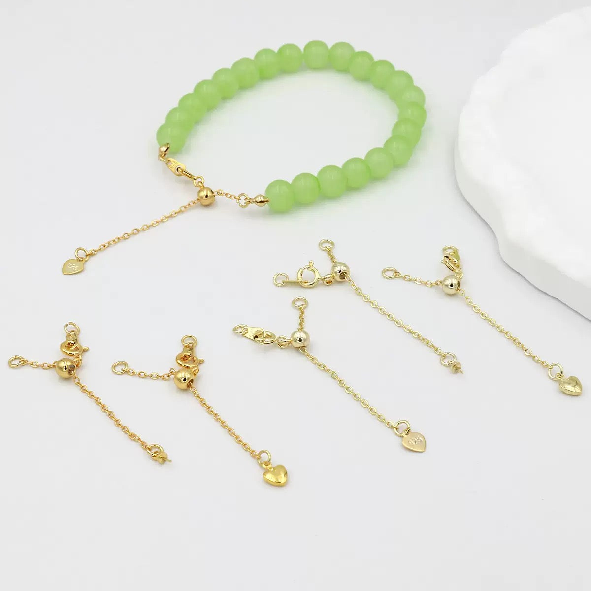 SS 3011 Bracelet adjustable extension ( 1 pc ) 14k Gold