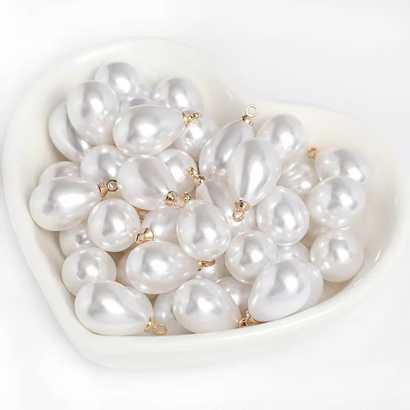 SS 2831 Pearl Hanging UV Plated Acrylic Bead ( 1 pc ) ( 6:10 mm )