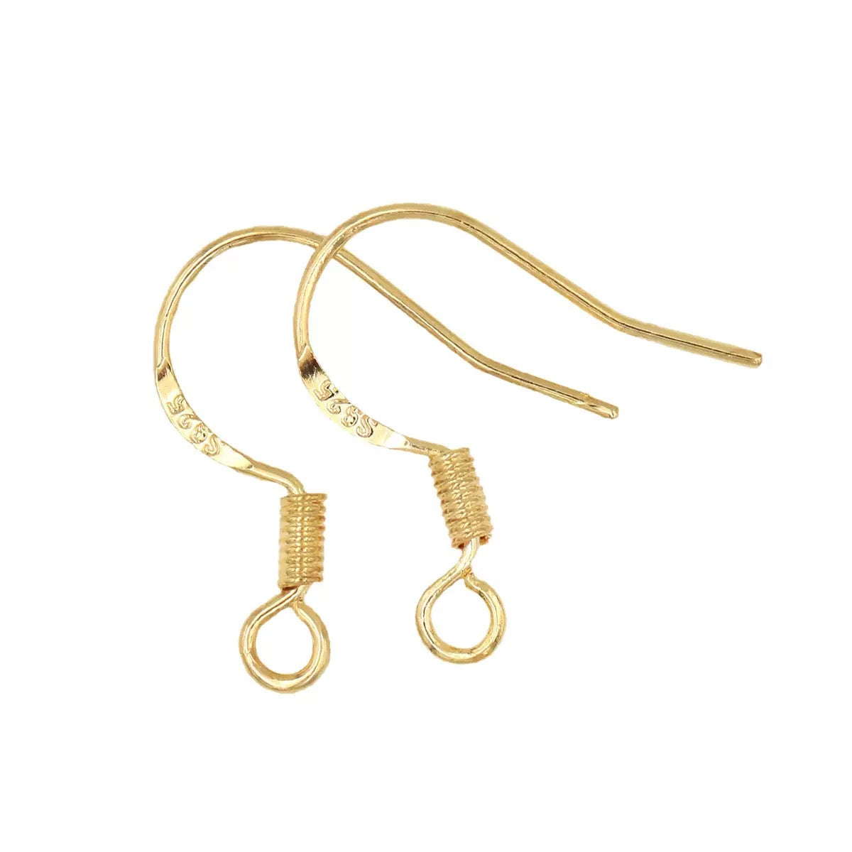 GP 3201 18k gold plated hook ( 2 pc ) anti tarnish