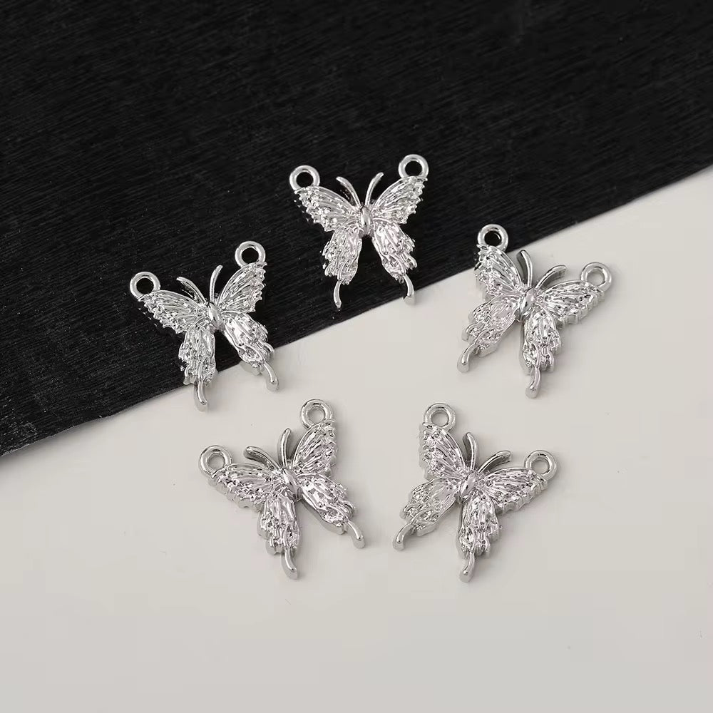 SS 2927 Butterfly Alloy Premium charm ( 1 pc ) Tarnish Resistant ( 15:13 mm )