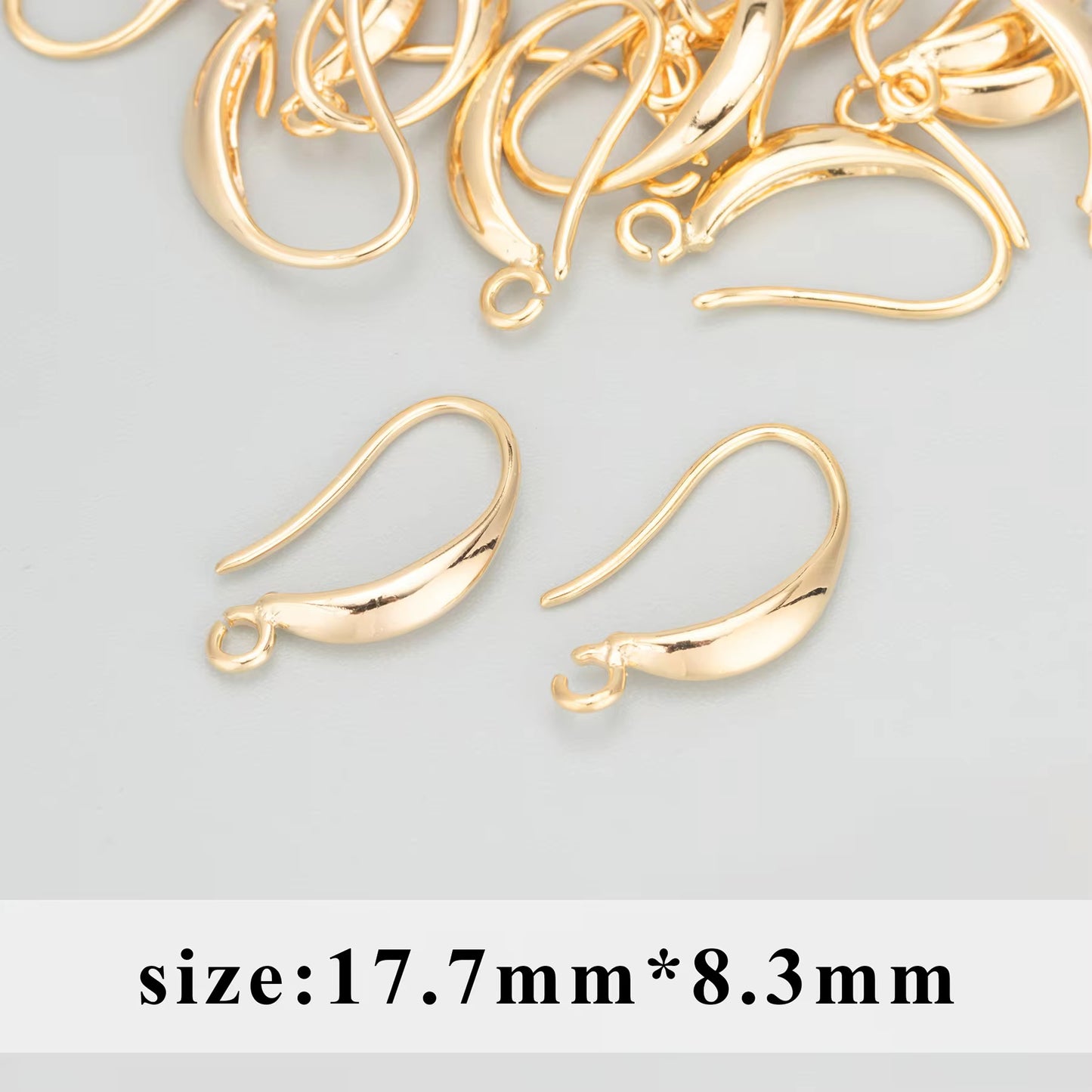 SS 975 18k gold plated hook ( 2 pc ) Anti tarnish
