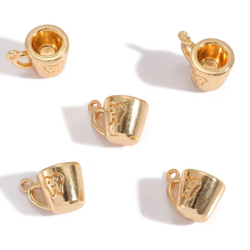 BBB 415 Cup metal Charm ( 1 pc ) High Quality Shine