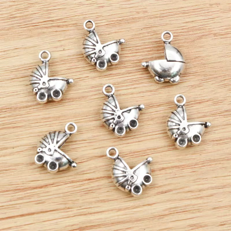 MC01C baby tram Metal Charm ( 1 pc ) High Quality Shine
