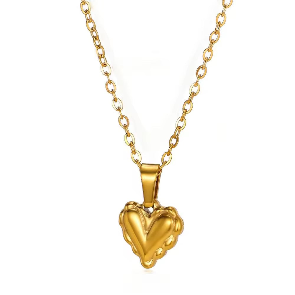 SJ 25 Heart necklace - 18k Gold PVD Plated stainless steel - Anti tarnish